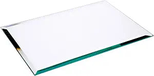 Plymor 7 x 10 inch Rectangle, 5mm Thick, Beveled Glass Mirror