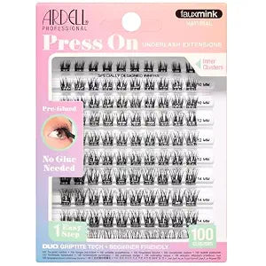 Ardell Press On Lashes Faux Mink Natural ï¿½ï¿½ï¿½ï¿½ï¿½ï¿½ï¿½ï¿½ï¿½ Pre-Glued Underlash Extensions, DIY Lash Clusters, No Glue Needed Cluster Ey