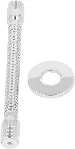 Stainless Steel Shower Extension Arm, Adjustable Height Rotatable Shower Head Arm, Universal G1/2 Connector for Home Bathroom Hotel Gym, Chrome Finish Rustproof Heavy Duty