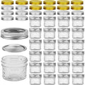 VERONES 25 PACK Mini Mason Jars, 4 OZ Canning Mason Jars With Regular Lids