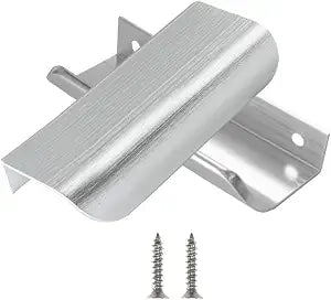 homdiy 10 Pack 3" Brushed Nickel Cabinet Pulls Edge Finger Pulls