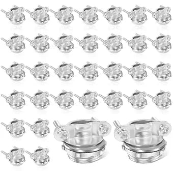 40 Pack 3/4" Clamp Type Cable Connectors for Romex, Zinc Alloy Wire Clamps
