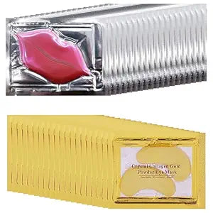 40 Pairs Eye Mask & Lip Mask, Bulk Under Eye Patches Party Favors Adults