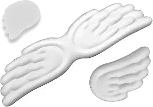 Angel Wing Wrist Rest, Angel Wings Wrist Rest Ergonomic Memory Foam Wrist Rest for Computer Keyboard Mouse Set, Cute Gaming Keyboard Cushion Hand Support