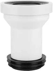 Toilet Drain Pipe Adapter, Plastic Toilet Sewer Drain Pipe Installation Sealing Fitting Accessory Connection Part for Bathroom Toilet