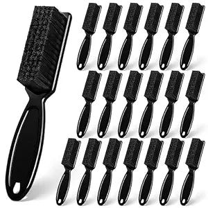 NICEMOVIC Barber Clipper Cleaning Brushes, 20 Pcs Plastic Handle Nylon Bristles, Multifunctional Cleaning Supplies for Hair Salon, Home and Travel Use (Black)