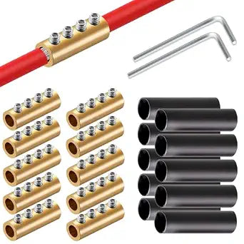 GRZWAYS 6AWG Gauge Wire Copper Connector Nut Kit, 80A Quick Connection