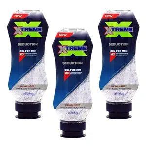 Xtreme Seduction Hair Gel - Aloe Vera, 48-Hour Control - 3 x 9.17 oz