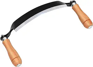 10-Inch Draw Knife,Curved Draw Shave for Debarking Wood