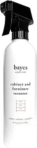 Bayes High-Performance Furniture, Cabinet Cleaner and Polish - Cleans, Conditions, and Preserves Fine Wood Furniture and Cabinetry - 16 oz