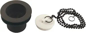 Kingston DSP15ORB 1-1/2" Chain & Stopper Tub Drain, Oil Rubbed Bronze