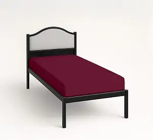 SGI bedding RV Bunk Cot Bed 24X72 Fitted Sheet Only - 600 TC Cotton Narrow Bed Sheets, 14 Inch Deep Pocket, Soft & Durable for Truck Sleeper, Daycare Cot, and RV Bunk Beds - Burgundy