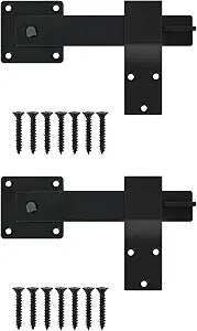 6" Barn Door Flip Latch, Farm Flip Fence Gate Latch Hardware,Gate Latch for Shed Door, Sliding Doors, Matte Black