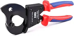 HKS Ratchet Cable Wire Cutter Heavy Duty for Cutting Electrical Aluminum Copper and Multi-core Cables up to 300mm (AWG 600MCM)