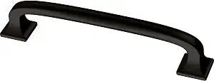 Franklin Brass (10-Pack)  Matte Black Cabinet Handles, 4 Inch Hole Center, Pulls for Drawers, Kitchen Cabinet Door, Dressers | Lombard