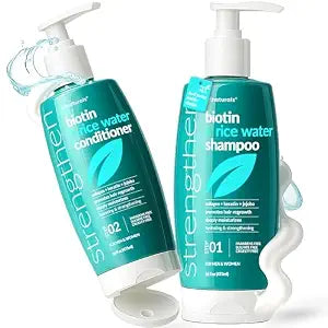 ArtNaturals Biotin Rice Water Shampoo & Conditioner Set, 16 fl oz Each