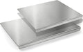 2Pcs L-Shaped Stainless Steel Cutting Board with Lip, 304 Metal Chopping Board Double-Sided Use, 15.7x11.8" & 11.8x11.8" Pastry Kneading Board for Meat Fruits Veggies Bread, Easy-Clean Dishwasher Safe