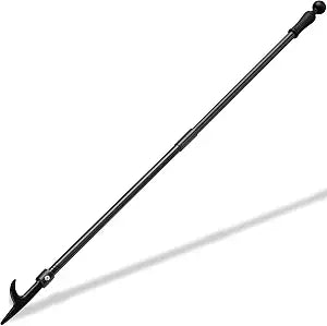 BsBsBest Fire Poker for Fire Pit, 31 Inch Extra Long Portable Campfire Poker for Fireplace, Camping, Wood Stove, Outdoor and Indoor Use, Rust Resistant Stainless Steel Black Finish