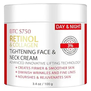 Retinol Cream for Face, Anti-Aging Neck Firming Moisturizer 3.4 fl. oz.