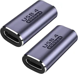100W USB C Female to Female Adapter (2 Pack), USB Type C Coupler Extender