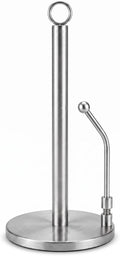 Paper Towel Holder Countertop, Stainless Steel Stand, Silver
