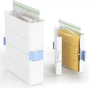 LAMU 2 Pack Souper Soup Cubes Freezer Container Freezer Molds 2-Cup + 6-Cup