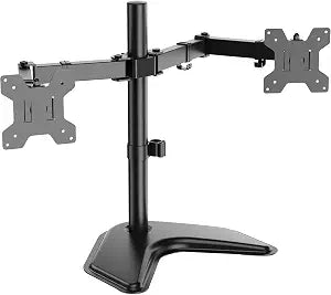WALI Freestanding Dual Monitor Stand for 13-27 inch Screens, 22 lbs per Arm
