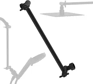 All Metal Shower Head Extension Arm, 11" Adjustable Shower Head Extender