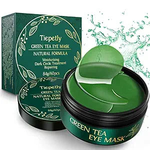 Under Eye Masks, Collagen Eye Mask, Green Tea Eye Patches for Puffy Eyes 60 pcs, Under Eye Patches for Dark Circles and Puffiness, Hydrating Eye Mask Skincare, Eye Gel Pads for Eye