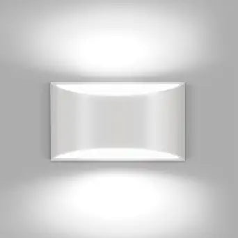 White Modern LED Wall Sconces Hardwired Indoor Wall Lights