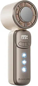 MAGIC JOHN Handheld Mini Fan, Ice Cooling Portable Fan with 199-Speed