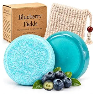 Blueberry Fields Shampoo & Conditioner, Blueberry Fields Shampoo Bar (1PC)
