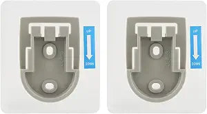 Hibbent 2 PCS Wall Mounted Replacement Sticky Pads, Adhesive Replacement for Bathroom Shower Head Holder, No Drilling Hook Strong Transparent Adhesive Strip for Handheld Shower Holder