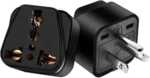 NEMA 6-20P Plug Adapter, Black, 2-Pack