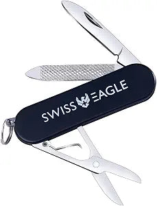Swiss Eagle Classic Multi-Tool Pocket Army Knife - Packs 5 Tools In Your Pocket
