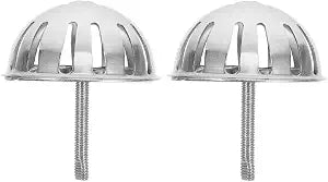2pcs Stainless Steel Urinal Drain Strainer Cover for Bathroom Odor Blocking Clog Prevention Floor Mounted Design for Home and Public Restrooms