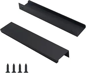 30 Pack Modern Kitchen Cabinet Handles, Black Finger Pulls Drawer
