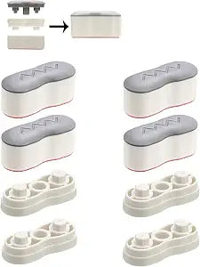 Bidet Bumper, 4PCS Height-increasing Pads, Universal Seat Bumper Kit with Strong Adhesive, Replacement Bumpers for Toilet Seat