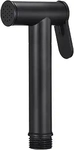 uxcell Handheld Bidet Sprayer, Water Pressure Control Toilet Bidet Sprayer Shower for Bathroom Kitchen Washing Flushing Cleaning, Black