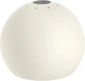 Aspen Creative 21602-11,Replacement Dome Metal Shade for Pendant Light,Alabaster White,7-7/8"W x 6-5/8"H,Center Hole 1-5/8"