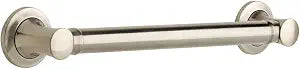 Delta Carlisle (1-Pack) 16' Shower Grab Bar Seniors ADA Compliant Satin Nickel 450 lb Capacity Bathroom Safety Handle for Shower, Bathtub | Wall Mounted Balance Assist, Grip DCL5916-BN
