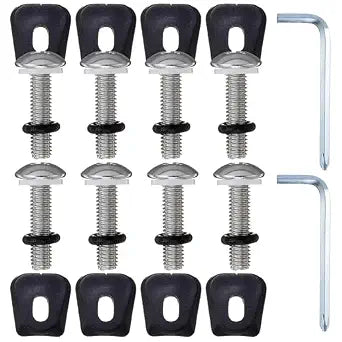 Weysat 2 Set Wakeboard Binding Screws Thumb Screw Hardware Kit