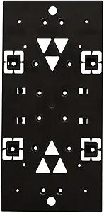 Architectural Mailboxes PLMB06AM Plastic Bracket Mailbox Mounting Board, Black