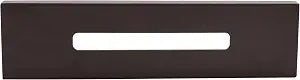 Westbrass A432K-12 Brass Linear Overflow Cover with Plastic Holder and 1-3/4" Screws, Rectangular Bathtub Overflow Faceplate Replacement Trim, Oil Rubbed Bronze
