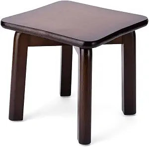 StrongTek Compact Step Stool, 11 in, 300 lb, Non-Slip, Bamboo Plant Stand