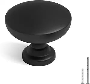 homdiy 25 Pack 1-3/16in Black Cabinet Knobs Dresser Closet Knobs