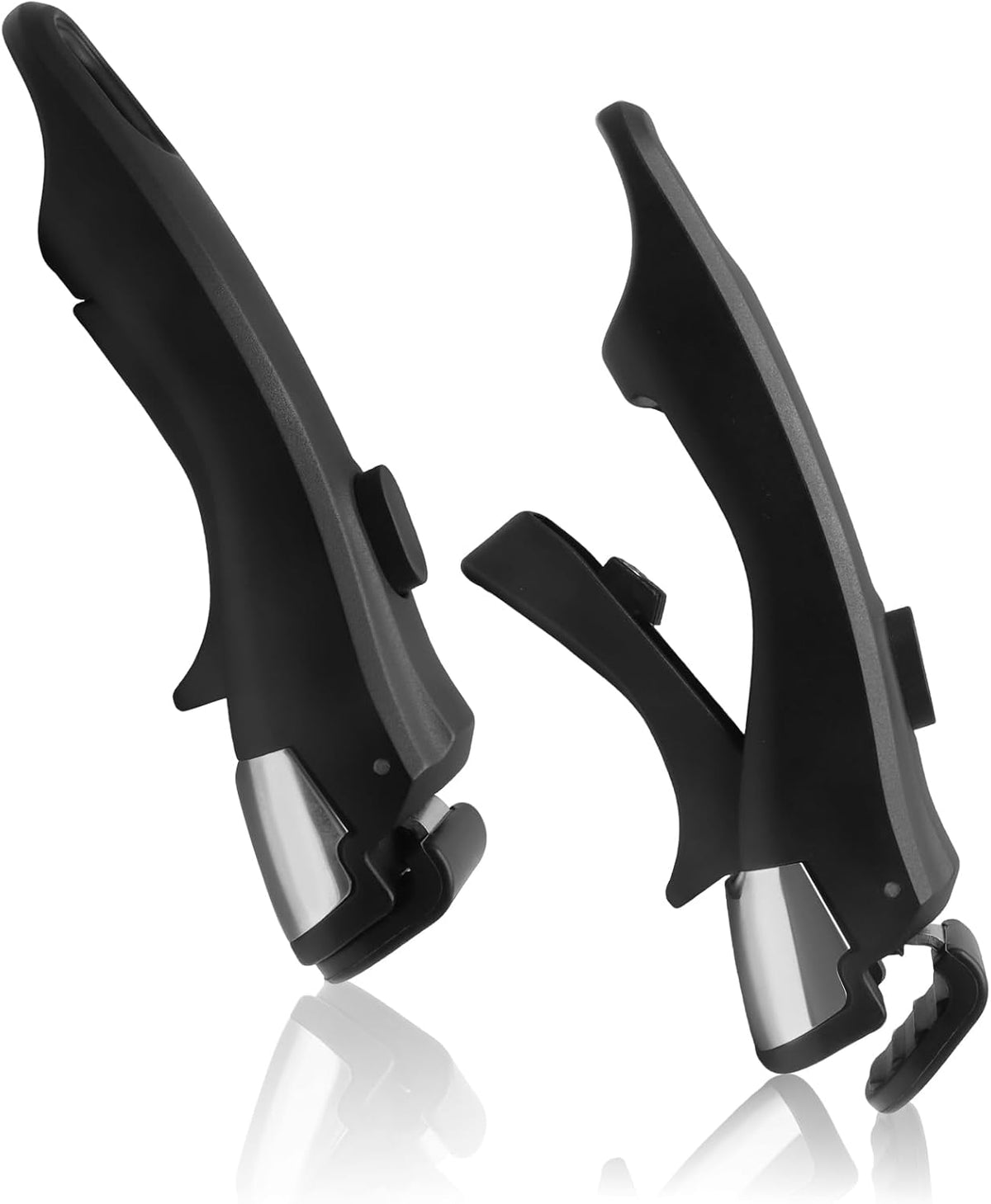 Luomorgo Removable Pot Handle, Black, Detachable for Pots & Pans, 2 Pcs