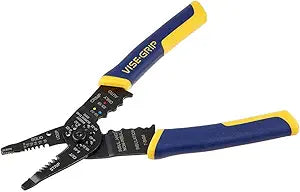 IRWIN VISE-GRIP Wire Stripping Tool / Wire Cutter, 8 inch, Cuts 10-22 AWG, ProTouch Grip (2078309)