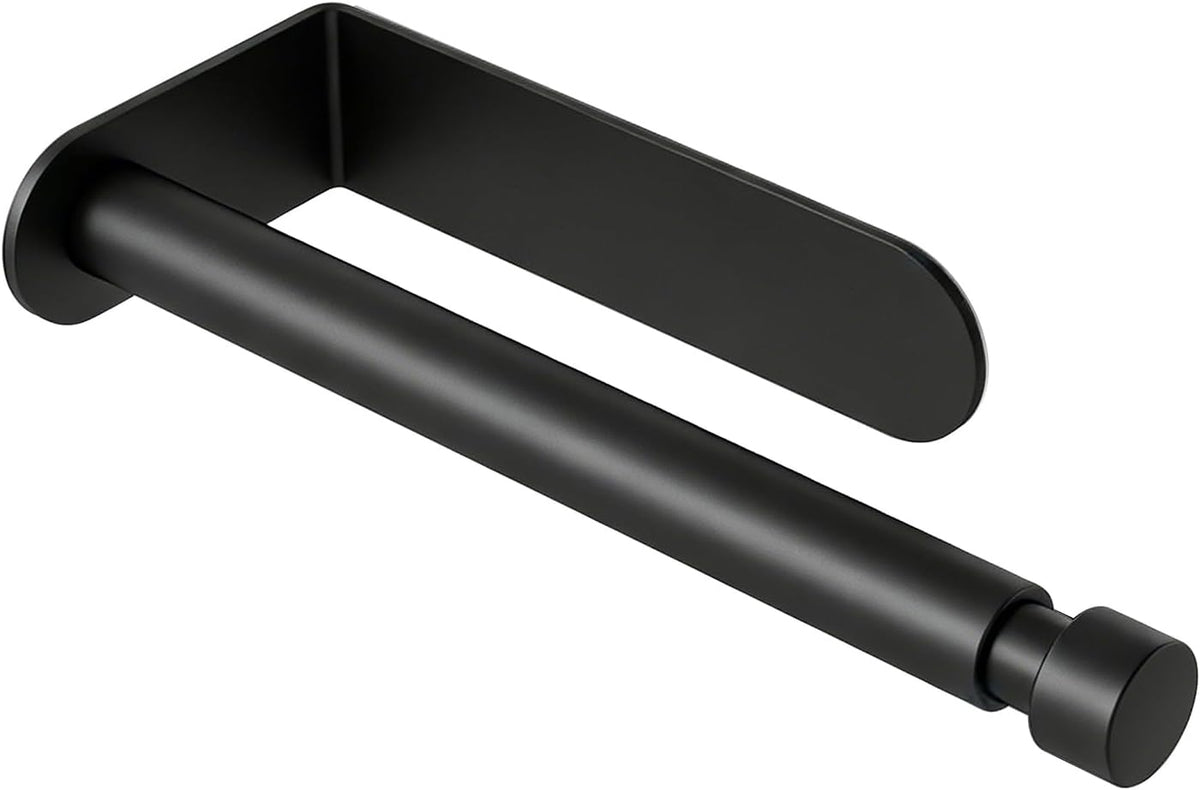 YUMORE Adhesive Paper Towel Holder Under Cabinet No Drill Black