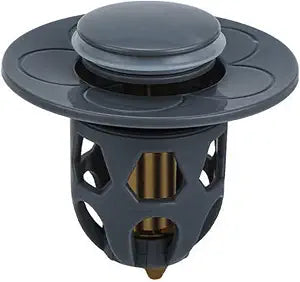 Universal Popup Sink Plug Drain Strainer Drain Fitting Plug for Countertop Sinks with Anti-Clogging Strainer